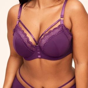 Adore Me Marca Contour Plus dusty purple bra 38H